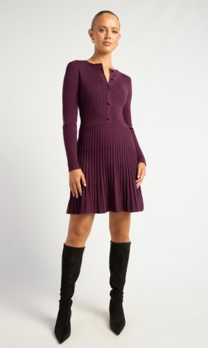 Monroe Button Up Knit Dress
