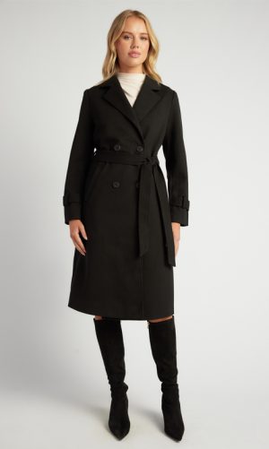 Bridget Longline Faux Wool Coat