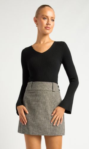 Tanisha V-Neck Knit Top