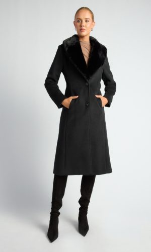 Aryanna Fur Collar Coat
