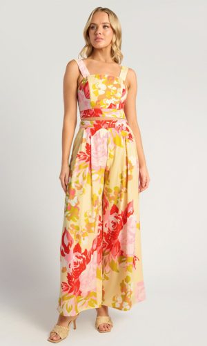 Inara Floral Pleated Pants