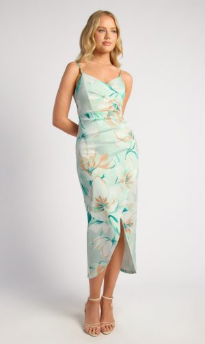Arella Floral Midi Dress