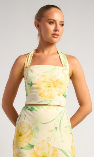 Liora Floral Halter Top