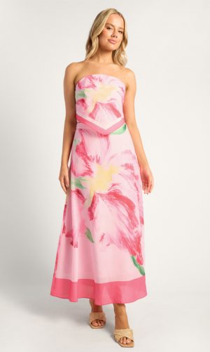 Safina Floral Print Midi Skirt